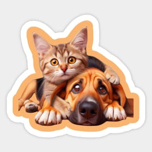 Unlikely Buddies Sticker